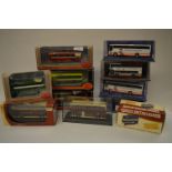 Eleven Boxed Diecast Double Decker and Single Decker Coaches