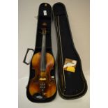 Violin in case with a Bow
