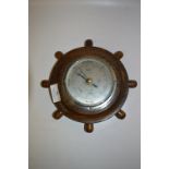 Small Ships Wheel Barometer