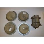 Set of Four Ship's Bulkhead Lights