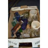 Box Containing Poison Bottles, Stoneware Jars, etc.