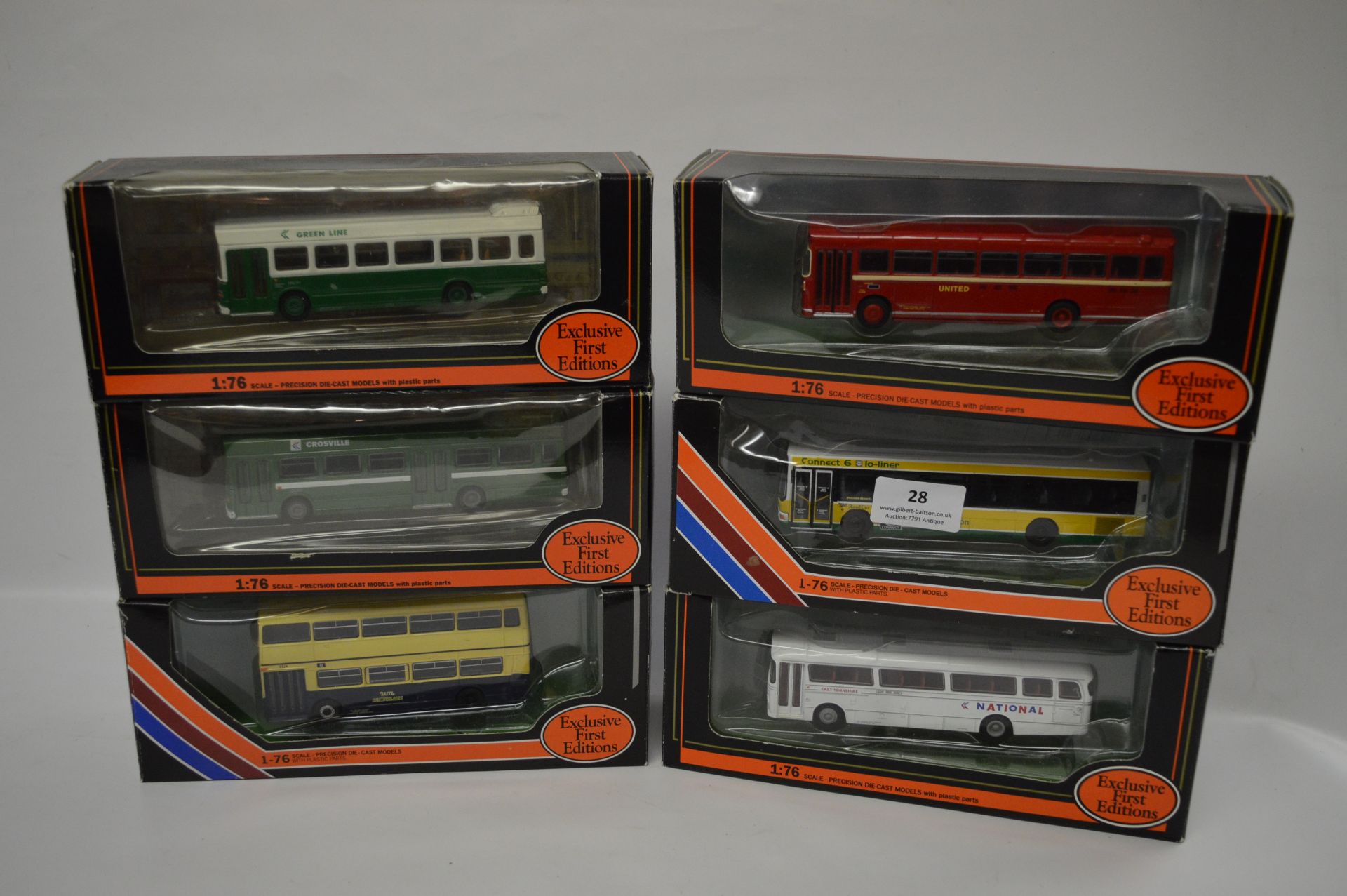 Six Diecast Coaches