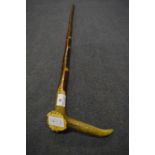 Horn Handled Walking Cane