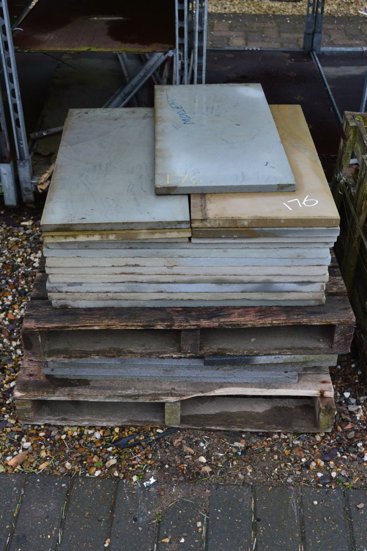 *Pallet Containing Slate Paving