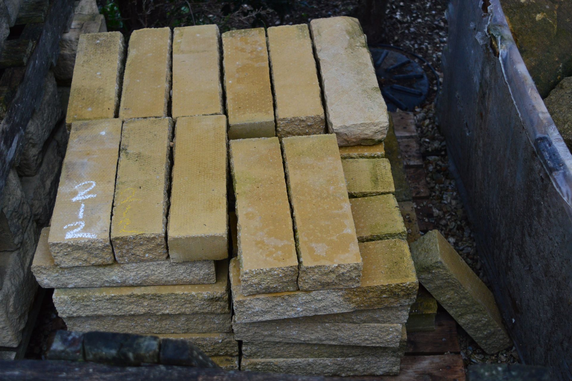 *Pallet of Pitched Walling Blocks