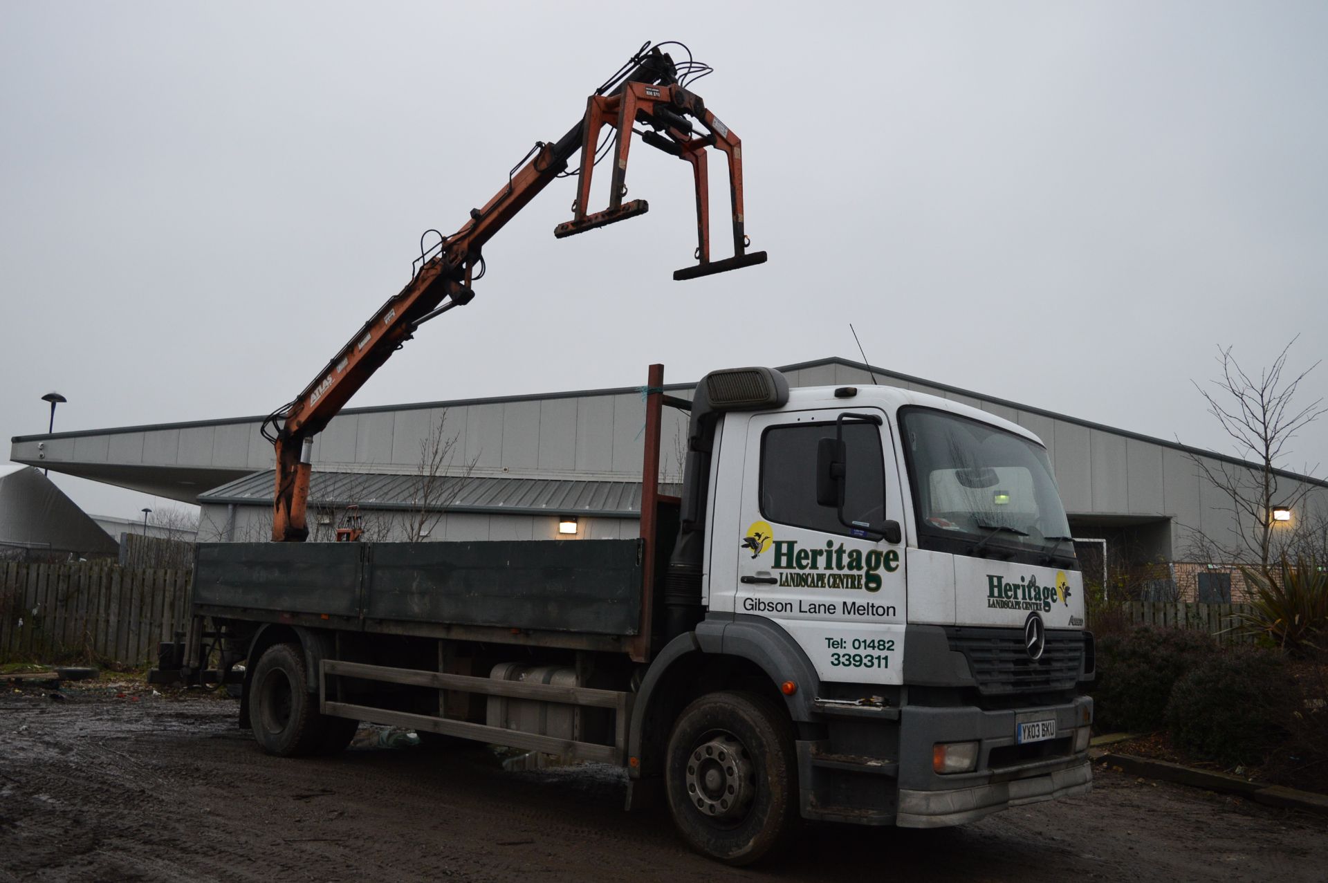 *Mercedes Atego 18 Tonne YX03 BKU With Atlas 3.3 KG Lift With Brick Grab (For Collection Monday