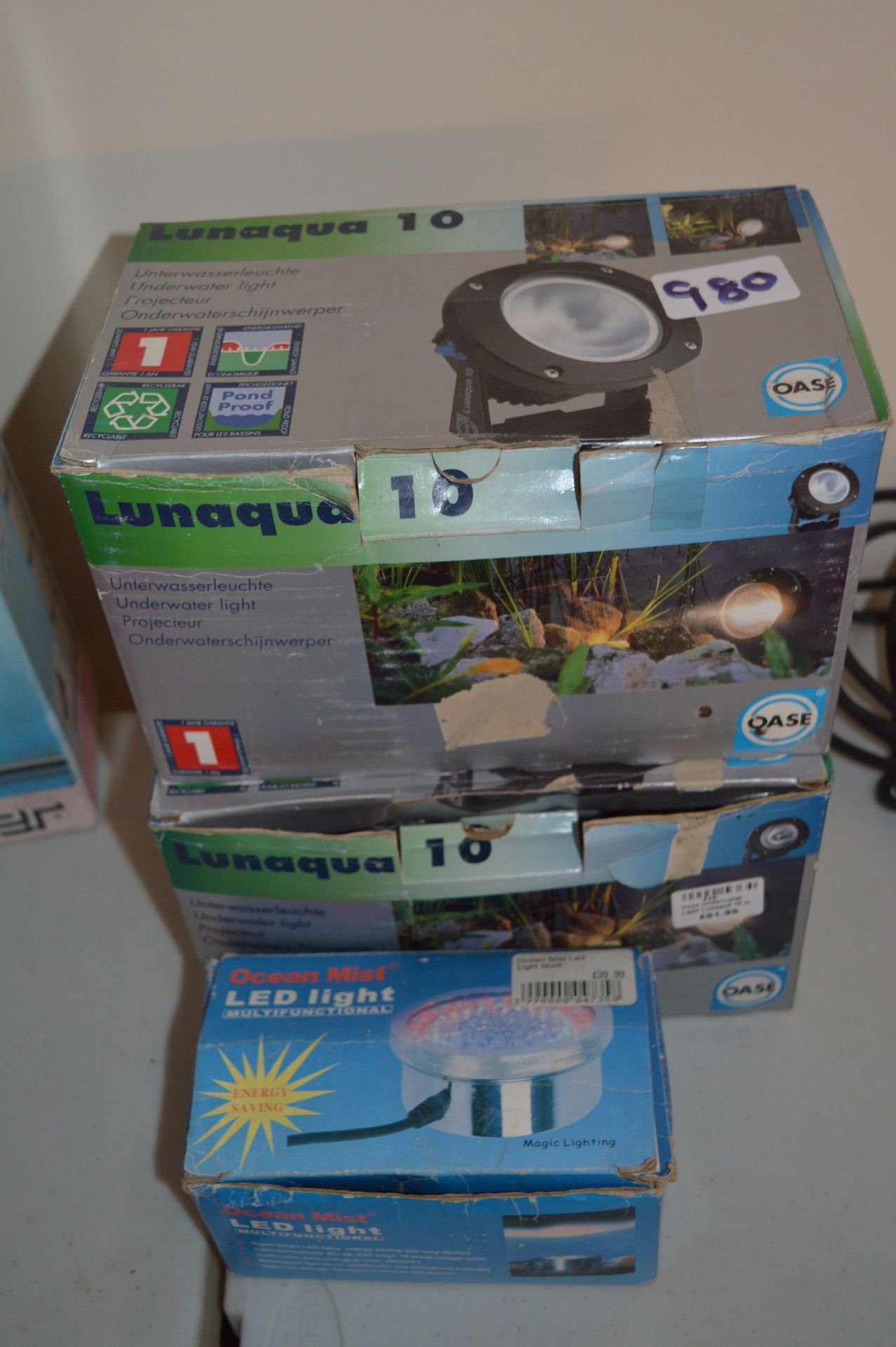 *Three Boxed Outdoor Lights