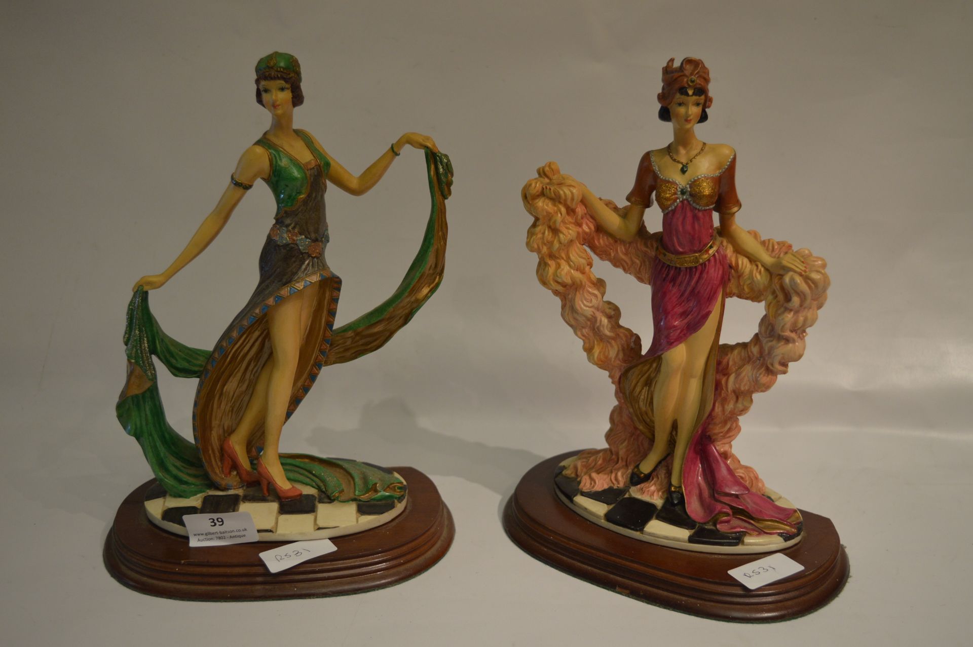Two Leonardo Figurines "The Charleston"