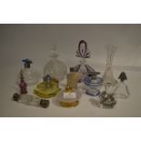 Collection of Twelve Glassware Scent Bottles