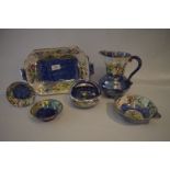 Six Pieces of Marling Pottery: Small Dishes, Jug, Etc.