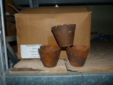 *Box Containing Seventy Two 10cm Antique Style Terracotta Pots