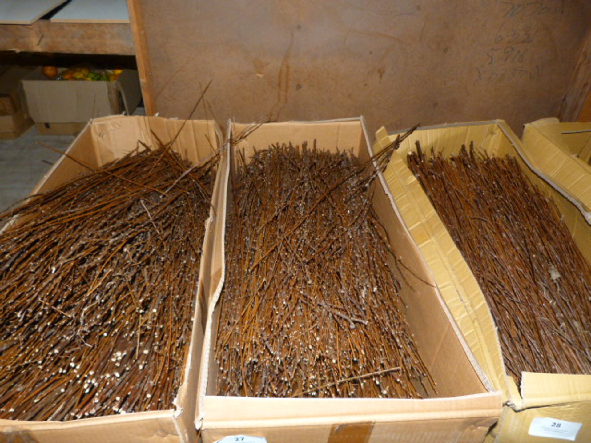 *Box Containing Assorted Loose Dried Willow