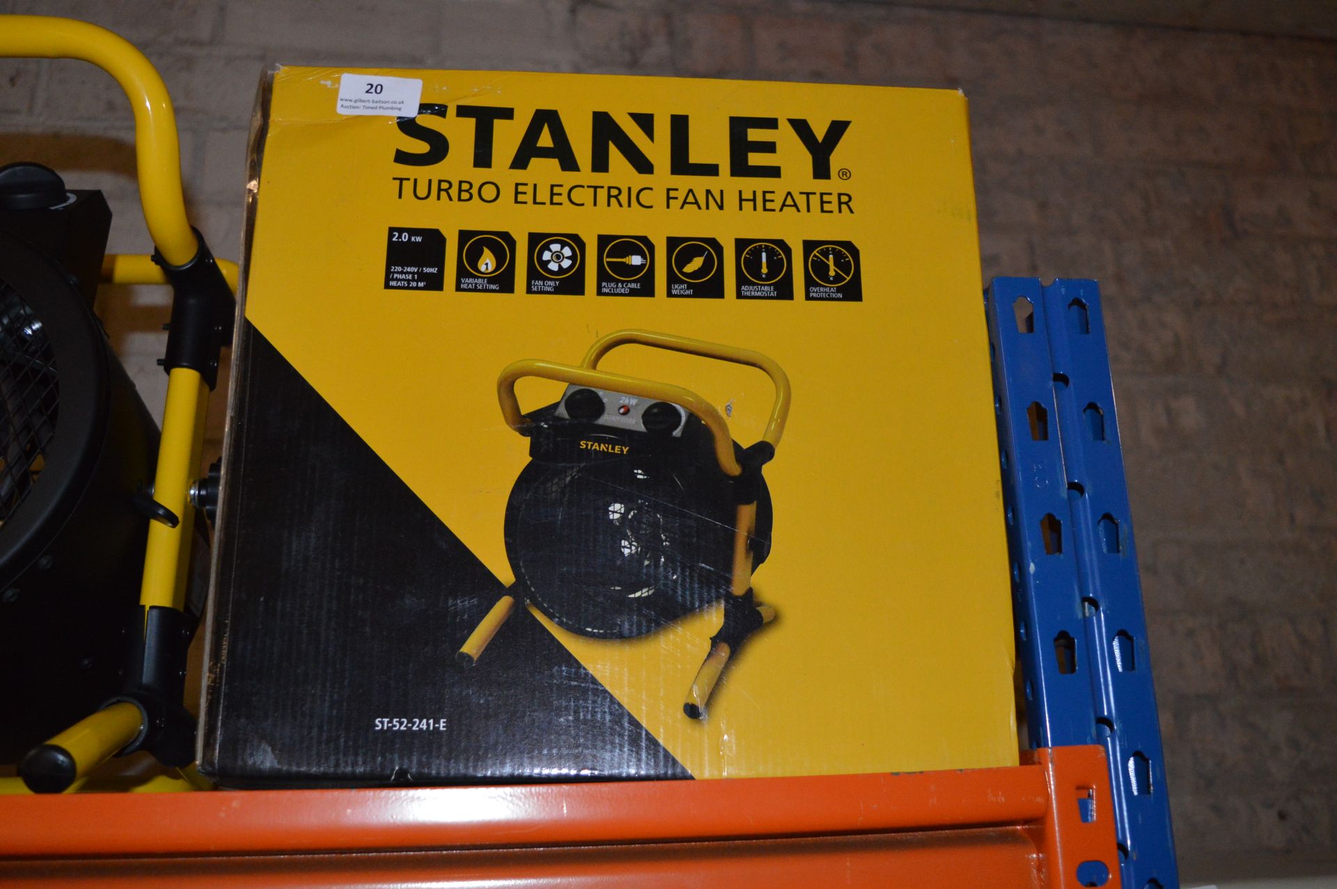 *Stanley Turbo Electric Fan Heater (Boxed)