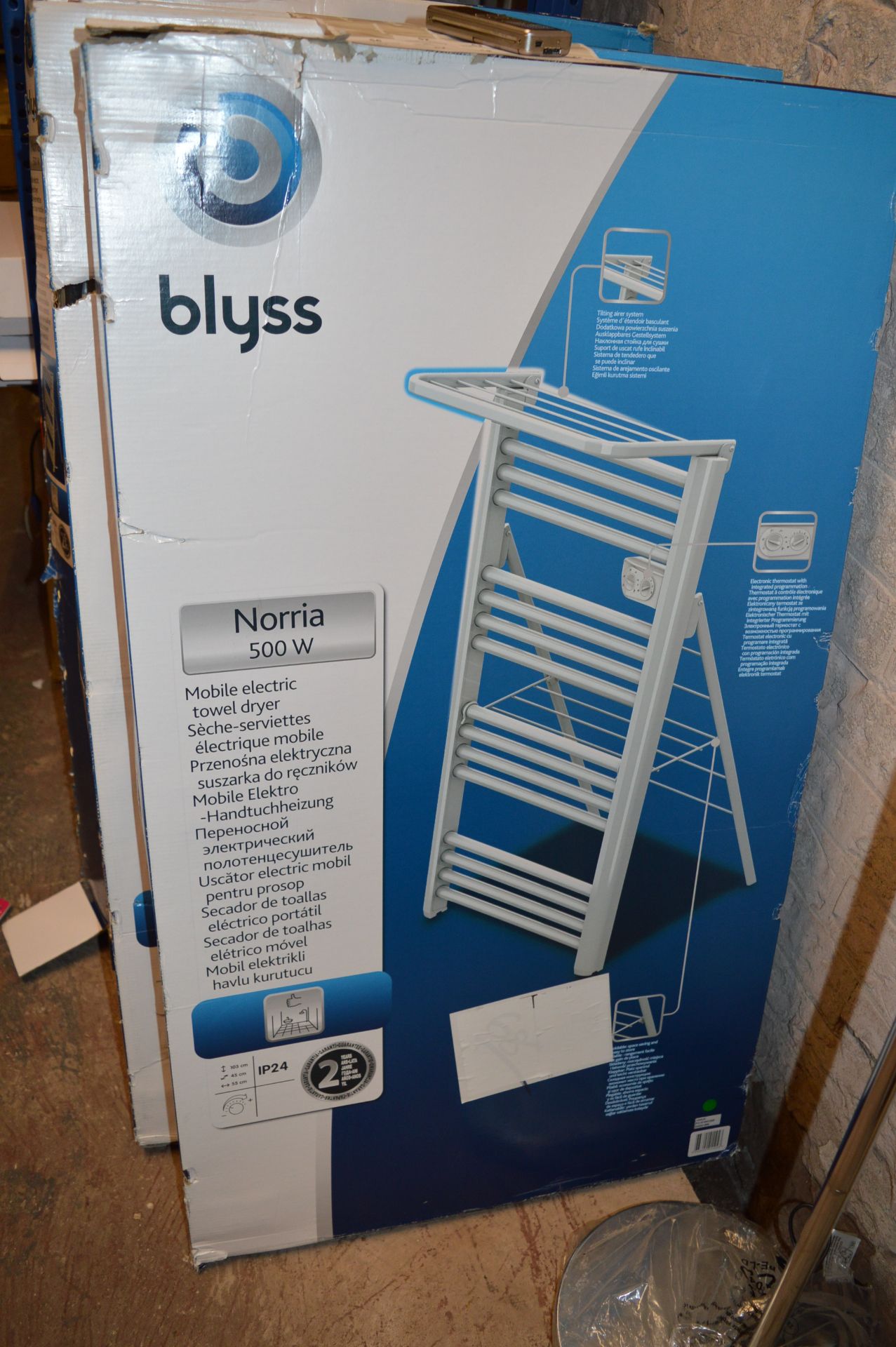 *Blyss Norris 500w Mobile Electric Towel Dryer
