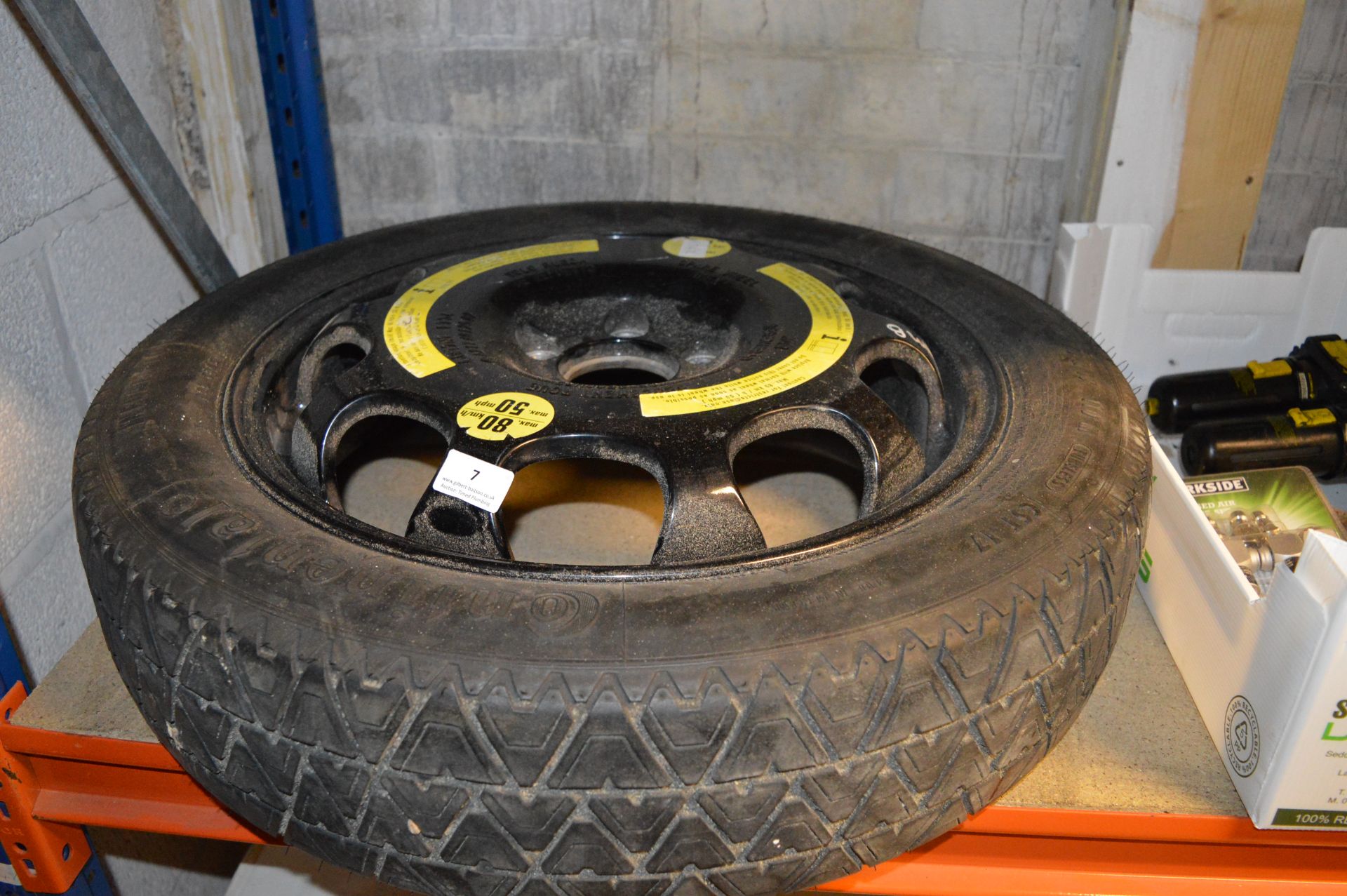 Space Saving Five Stud Spare Wheel Fitted with Continental 155/70 R17 Tyre