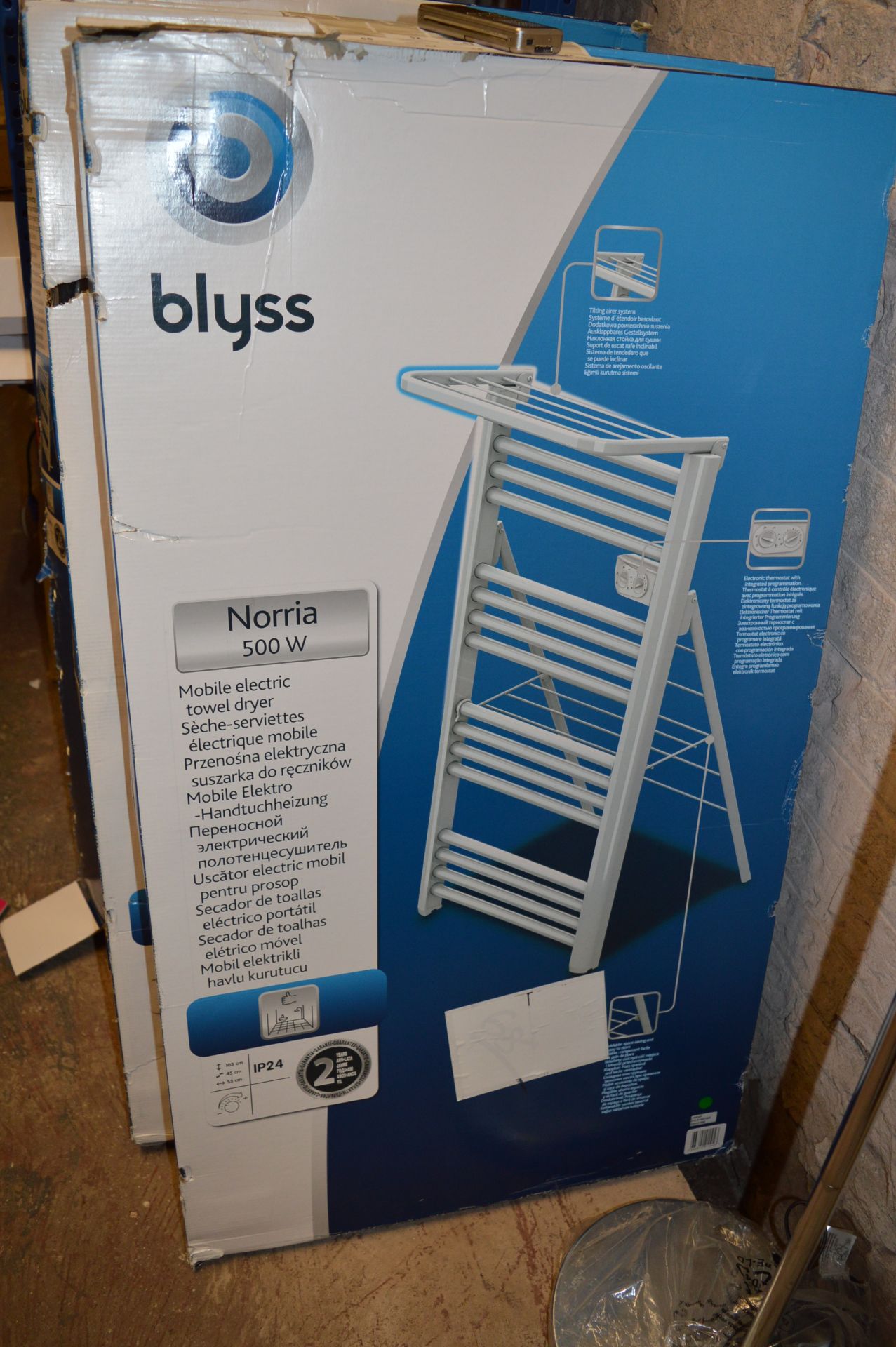 *Blyss Norris 500w Mobile Electric Towel Dryer
