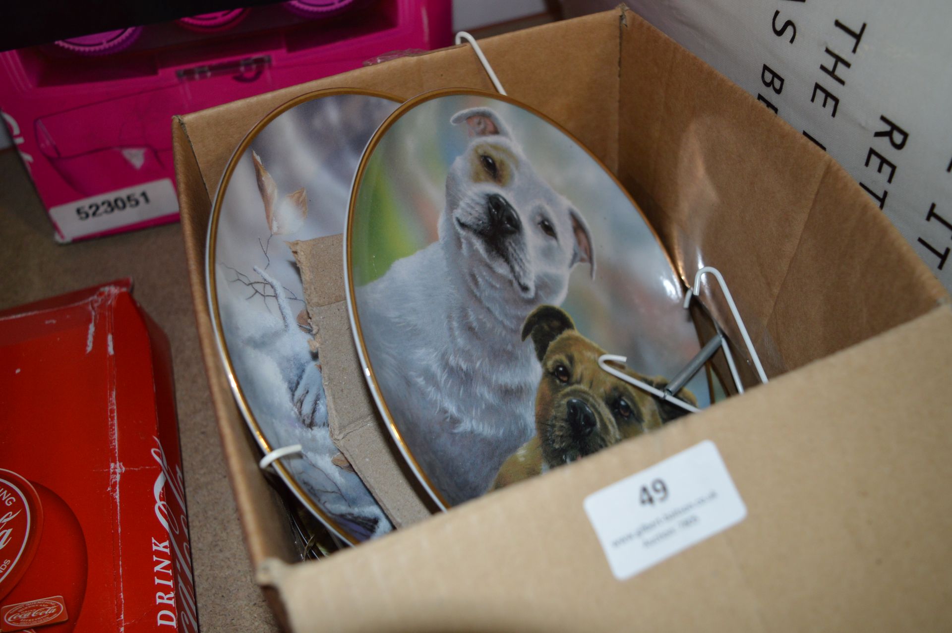 Decorative Wall Plates "Staffordshire Bull Terriers"