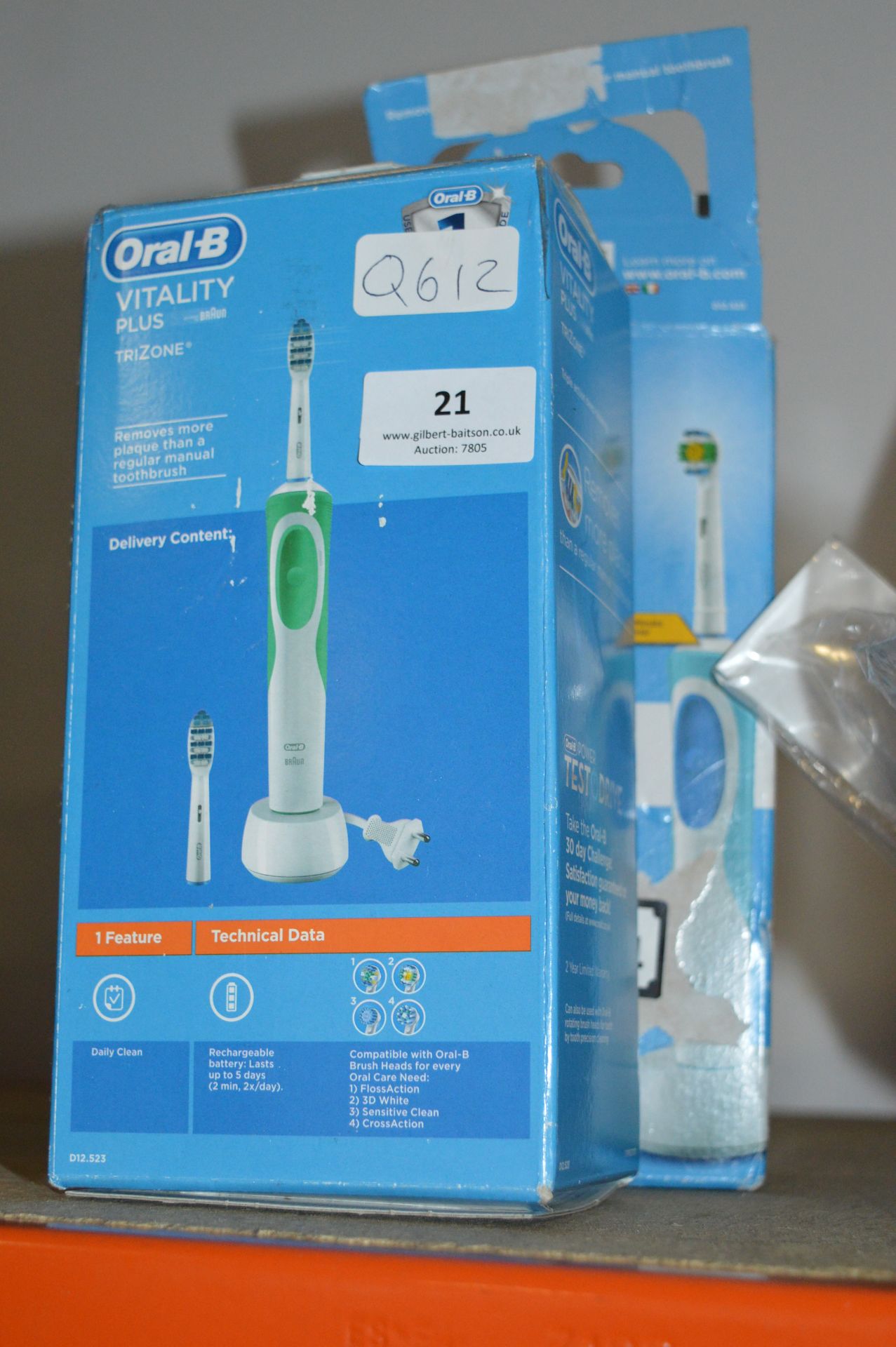 Two Oral-B Vitality Toothbrushes