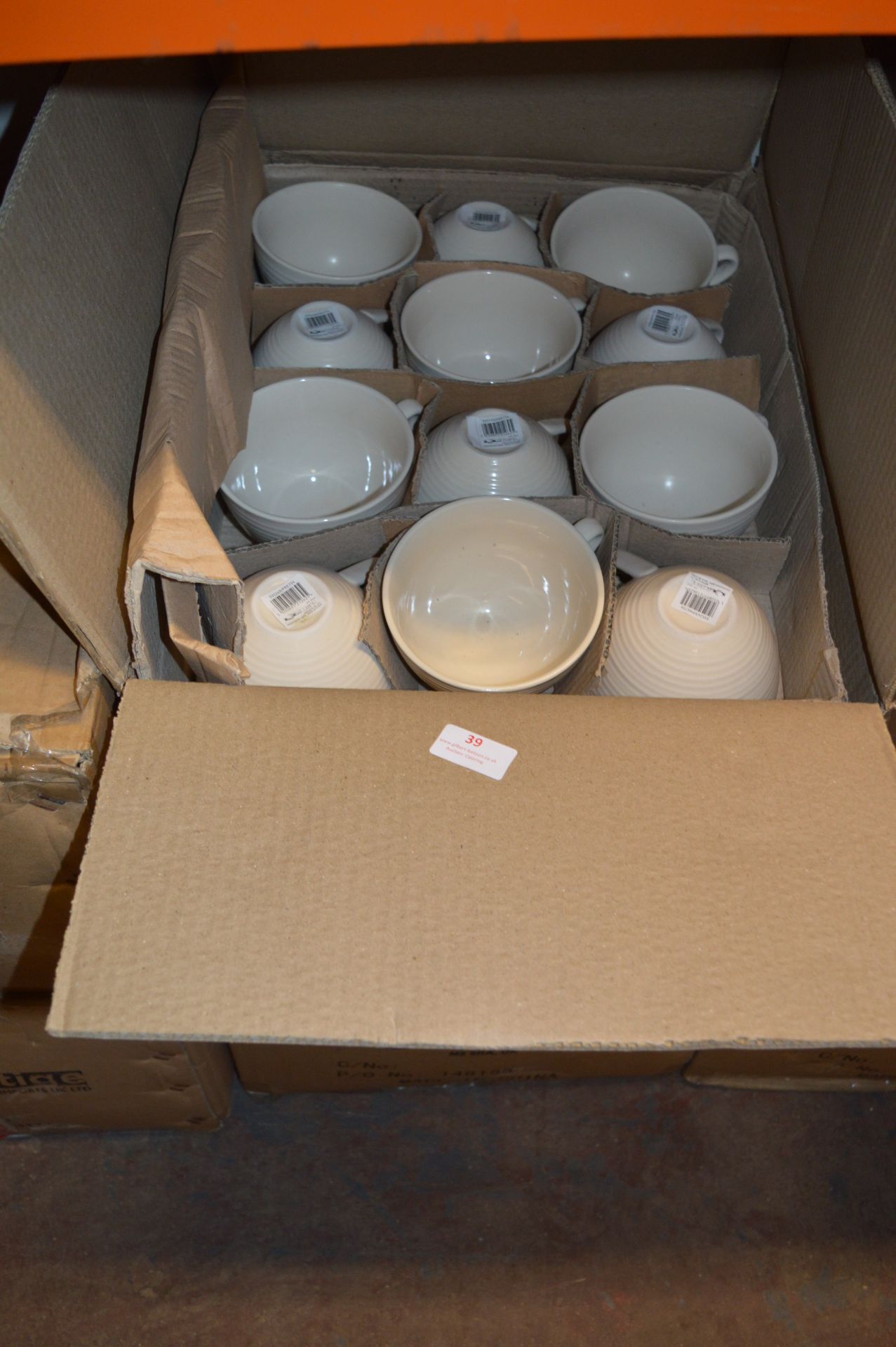 *Two Boxes Containing Thirty Six 16oz Swirl Mugs (Matt and Shiny)