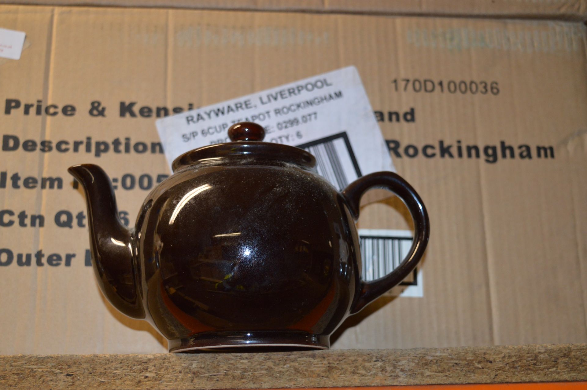 *Box Containing Six Price & Kensington Brown China Teapots