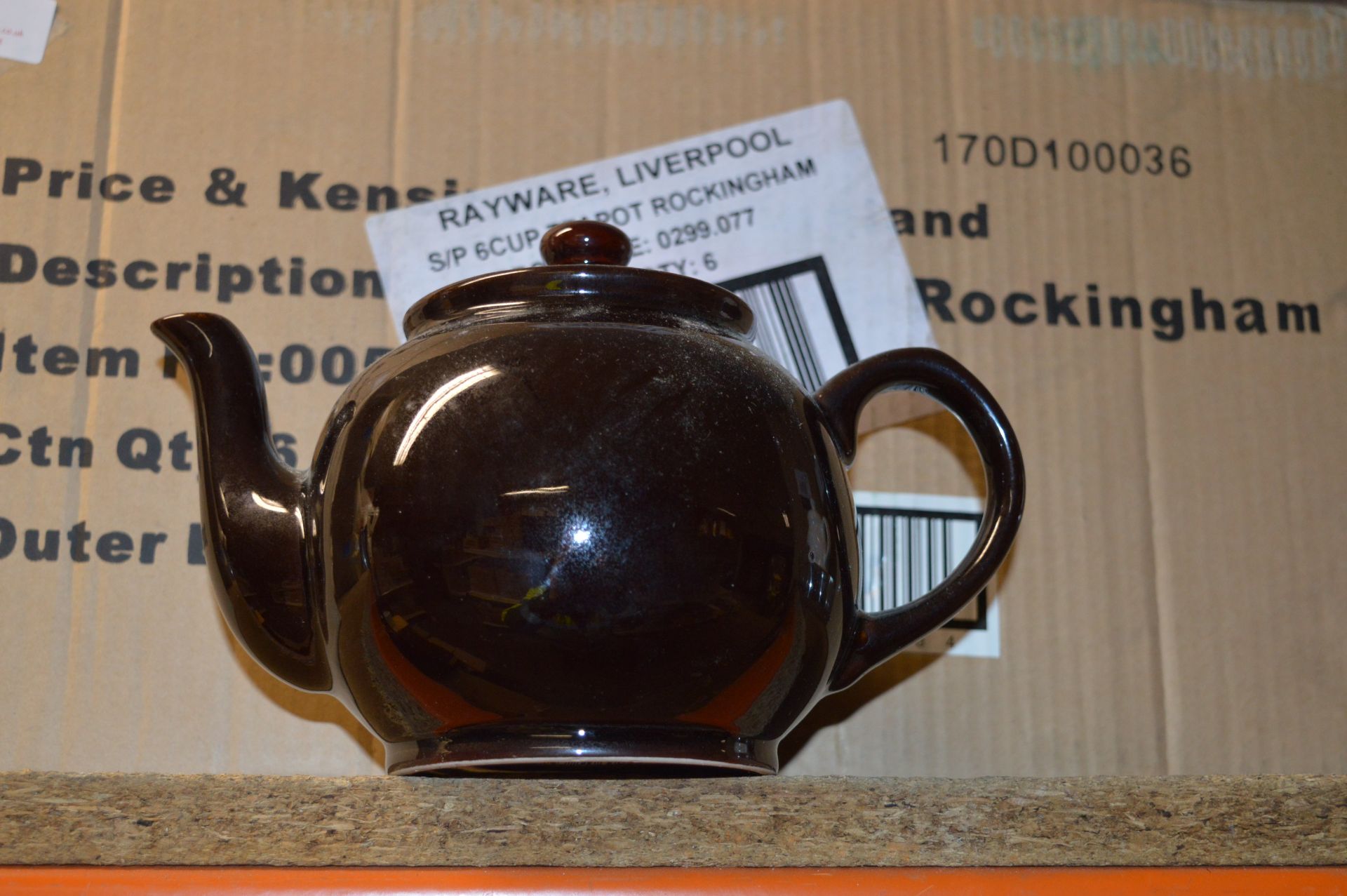 *Box Containing Six Price & Kensington Brown China Teapots