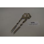 Silver Hairpin "P&T Birmingham 1906" Approx 5g