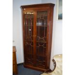 Mahogany Astragal Glazed Corner Cabinet