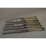 Set of Six Silver Handled Knives "EV Sheffield 1957"