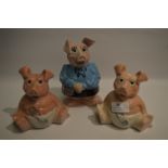 Three Wade Natwest Pigs