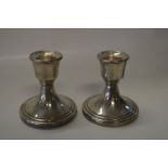 Pair of Small Silver Candlesticks "SM Birmingham 1978"