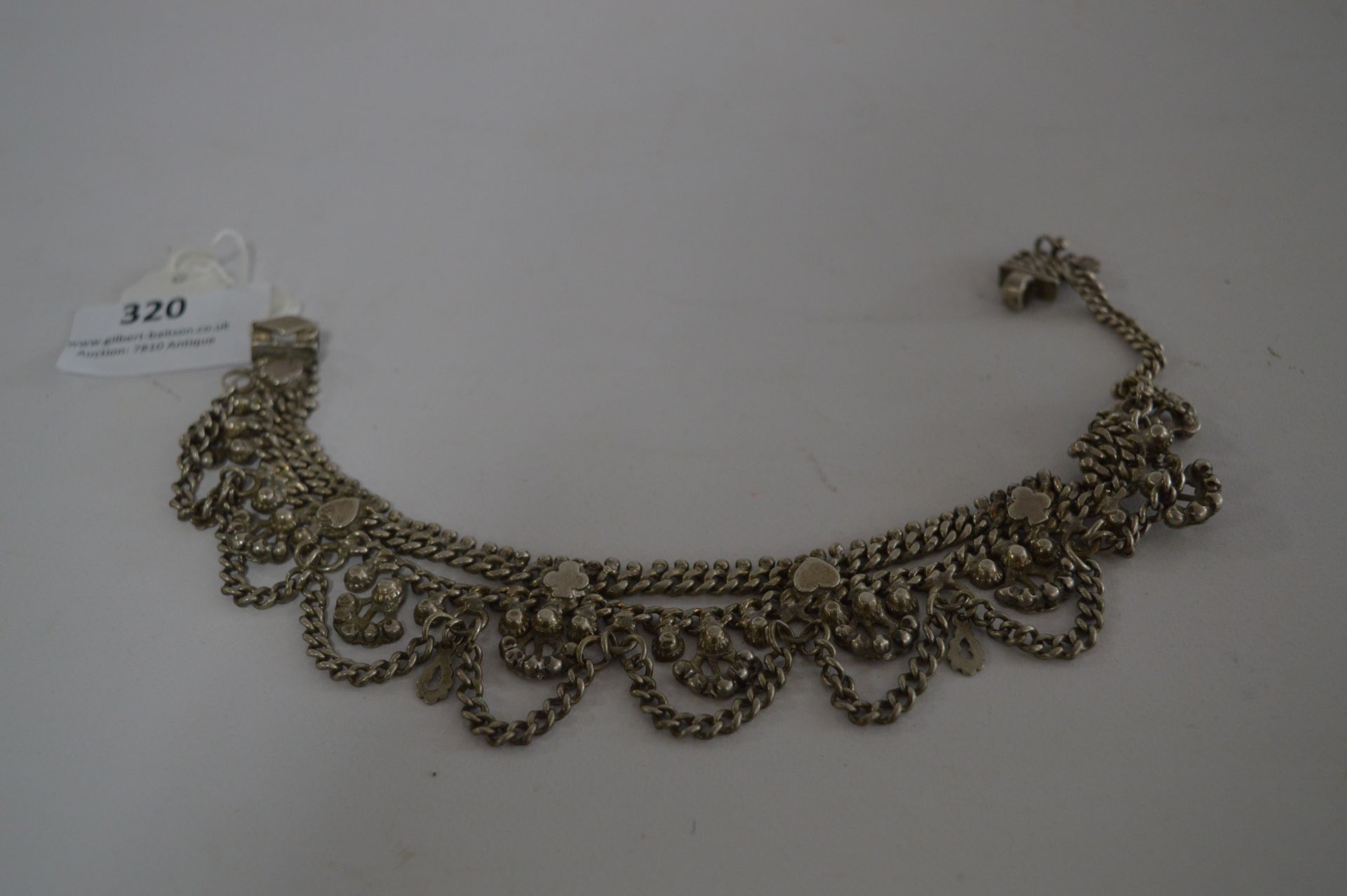 White Metal Indian Bracelet