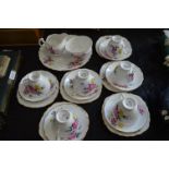 Twenty One Piece Royal Vale Rose Patterned Tea Set