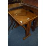 Oak Based, Walnut Topped Inlaid Occasional Table