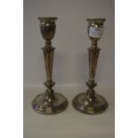 Pair of Tall Silver Candlesticks "PHV & Co Birmingham 1972"