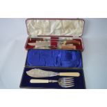 Two Cased Carving Set