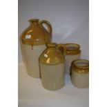 Two Stoneware Jugs and Two Jars
