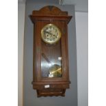 Oak Arts and Crafts Wall Clock
