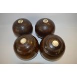 Set of Four Bowling Woods