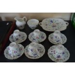 Coalport Floral Patterned Fifteen Piece Tea Set