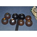 Four Sets of Two Bowling Woods