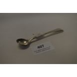 Silver Condiment Spoon. Approx 10g