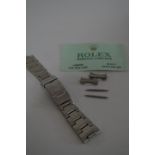 Rolex Chrome Wristwatch, Strap and Pins