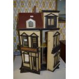 Georgian Style Dolls House with Interior Furnishings