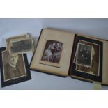 Victorian Photograph Album with Portrait Cards and Photo Cards Relating to Gainsborough