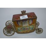 Jacobs Biscuit Tin in The Form of a Carriage