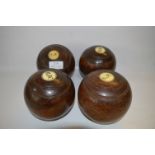 Set of Four Bowling Woods