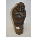 Oriental Carved Bamboo Buddha