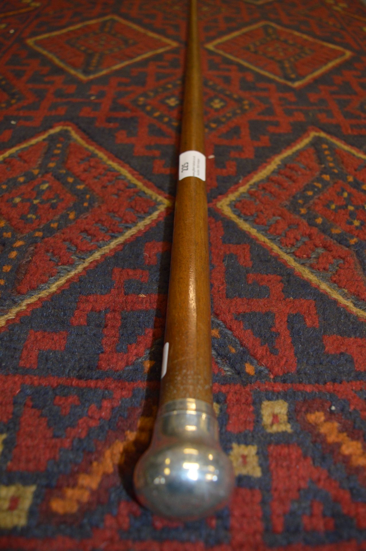 Silver Topped Walking Cane