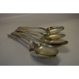 Set of Six Silver King's Pattern Dessert Spoons "WEWF London 1816" Approx 550g