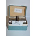 Pair of Silver Napkin Rings JC Ltd Birmingham 1945 - 57g